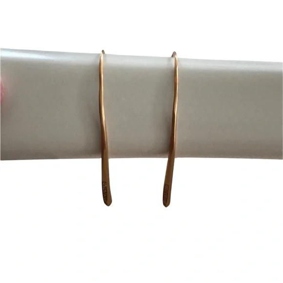 Kendra Scott Julian Threader Earrings in Rose Gold EUC - Picture 4 of 6